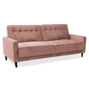 Καναπές-κρεβάτι Chicago pakoworld 3θέσιος βελούδο σάπιο μήλο 205x87x85εκ