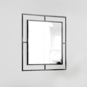 Καθρέφτης τοίχου Corner Megapap αλουμινίου χρώμα μαύρο 58
