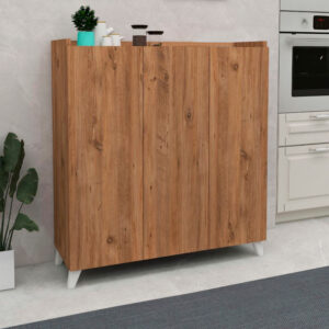 Ντουλάπι κουζίνας/μπάνιου - Παπουτσοθήκη μελαμίνης Noho Megapap χρώμα pine oak 90x30x103